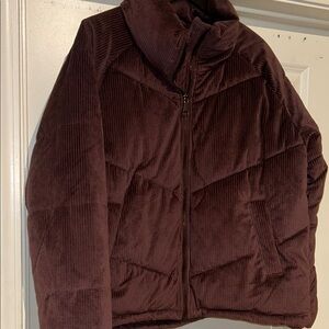 Vera Moda Plush Corduroy Puffer Jacket